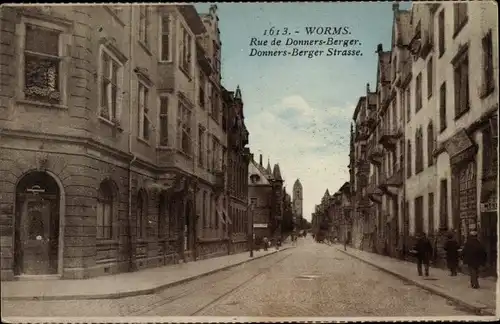 Ak Worms am Rhein, Donners-Berger-Straße