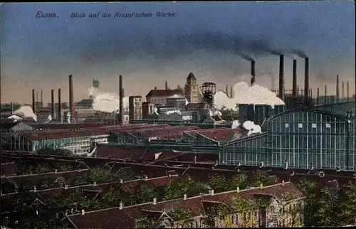 Ak Essen im Ruhrgebiet, Blick auf die Krupp'schen Werke