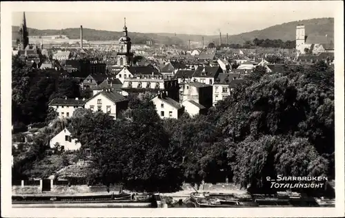 Ak Saarbrücken im Saarland, Totalansicht