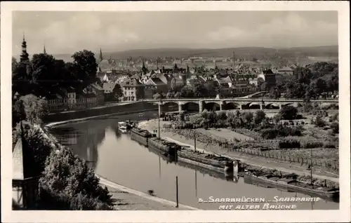 Ak Saarbrücken im Saarland, Alte Brücke