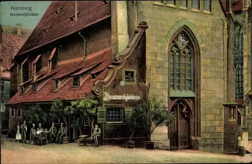 Ak Nürnberg in Mittelfranken, Bratwurstglöcklein