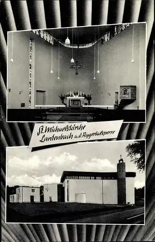 Ak Lantenbach an der Aggertalsperre, St. Michaelskirche
