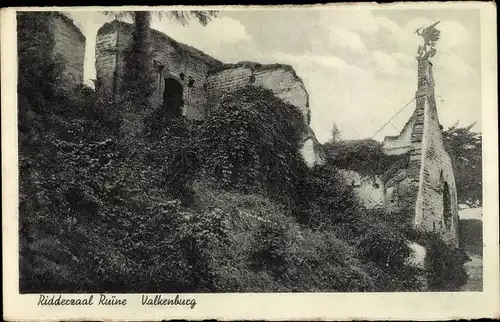 Ak Valkenburg Limburg Niederlande, Ridderzaal Ruine