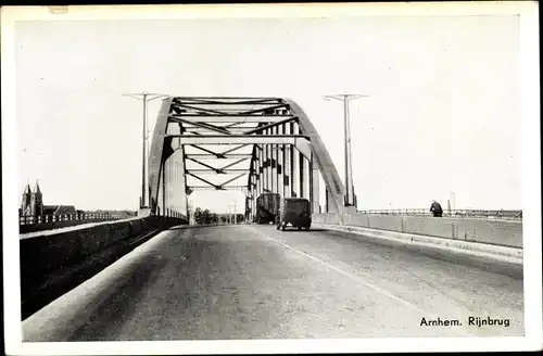 Ak Arnhem Gelderland Niederlande, Rijnbrug