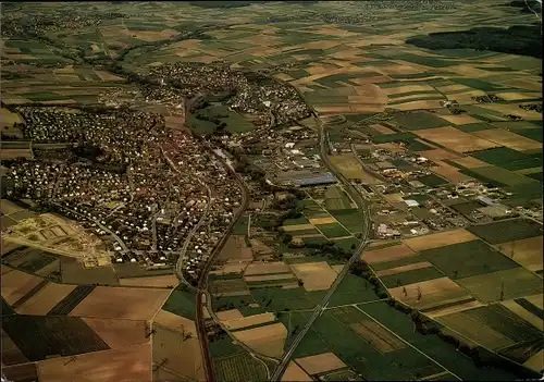 Ak Leingarten in Württemberg, Luftaufnahme