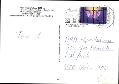 Ak Elm Schlüchtern in Hessen, Gemeinschaftshaus Elm, Ortspanorama