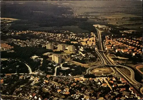 Ak Buxtehude in Niedersachsen, Fliegeraufnahme