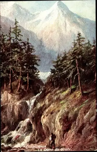 Künstler Ak Chamonix, La Dame du Goute, Tuck 7485, Berglandschaft