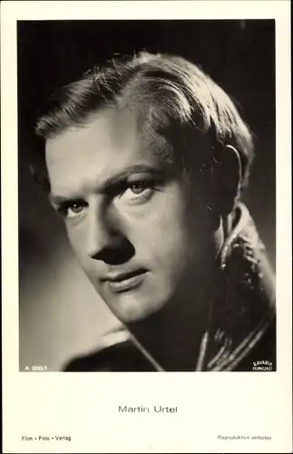 Ak Schauspieler Martin Urtel, Portrait