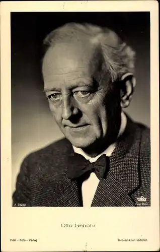 Ak Schauspieler Otto Gebühr, Portrait