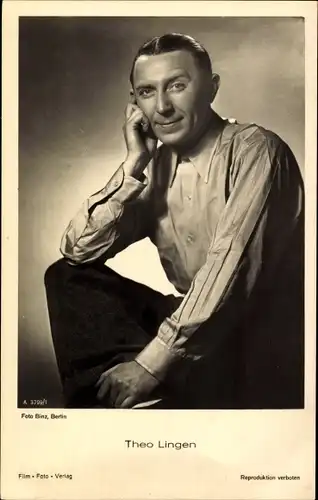 Ak Schauspieler Theo Lingen, Portrait