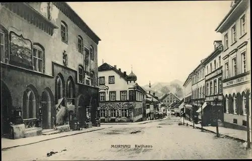 Ak Murnau am Staffelsee, Rathaus