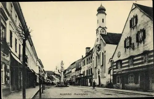 Ak Murnau am Staffelsee, Marktplatz