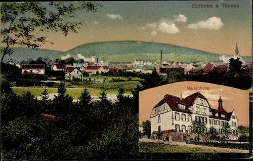 Ak Hofheim am Taunus Hessen, Gesamtansicht, Marienheim