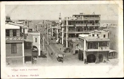 Ak Port Said Ägypten, Village Arabe