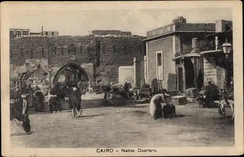 Ak Cairo Kairo Ägypten, Native Quarters