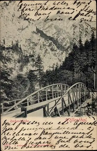 Ak Niederösterreich, Höllenthal, Rechenbrücke