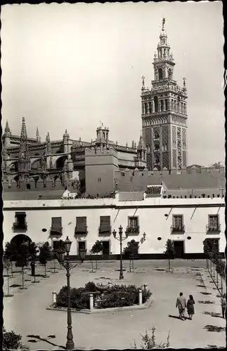 Ak Sevilla Andalusien, Blick auf Palais