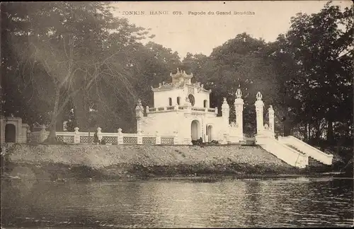 Ak Hanoi Tonkin Vietnam, Pagode du Grand Bouddha