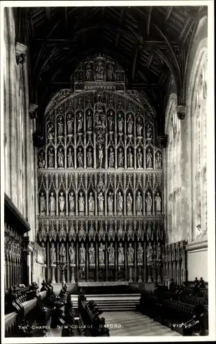 Ak Oxford Oxfordshire England, The Chapel, New College