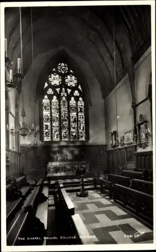 Ak Oxford Oxfordshire England, The Chapel, Balliol College