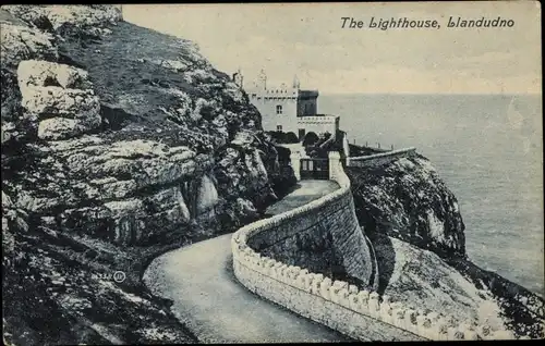 Ak Llandudno Wales, The Lighthouse