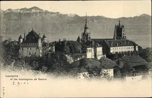 Ak Lausanne Kanton Waadt et les montagnes de Savoie, Château