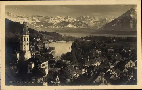 Ak Thun Kanton Bern Schweiz, Jungfrau, Blümlisalp, Niesert