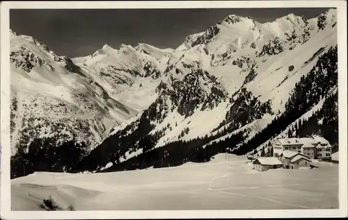 Ak Maloja Kanton Graubünden, Hotel Maloja Kulm, Berge, Winter