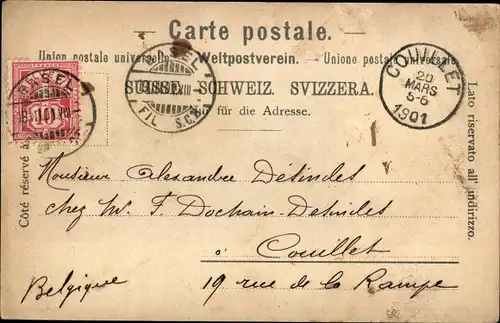 Ak Basel Bâle Stadt Schweiz, Gesamtansicht