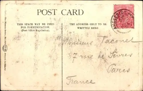 Ak Langdale Cumbria England, Ortsansicht, Fluss, Berge