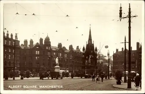 Ak Manchester England, Albert Square