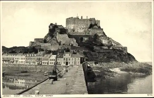 Ak Saint Martin Jersey Kanalinseln, Mont Orgueil Castle Gorey