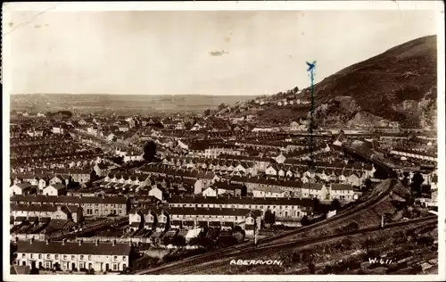 Ak Aberavon Port Talbot Wales, Gesamtansicht