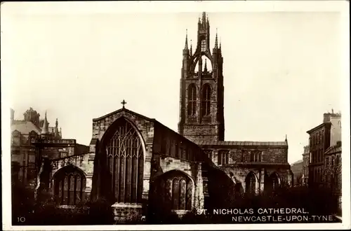 Ak Newcastle upon Tyne Northumberland England, St. Nicholas Cathedral