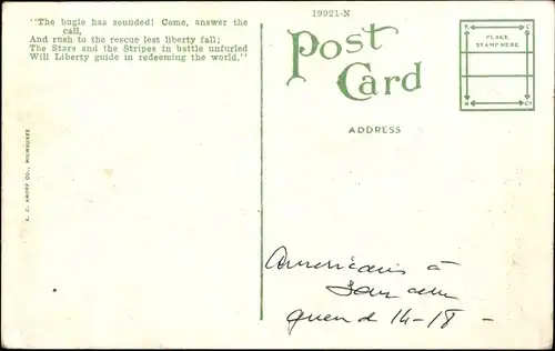 Ak Battle Creek Michigan USA, Camp Custer, Roll Call