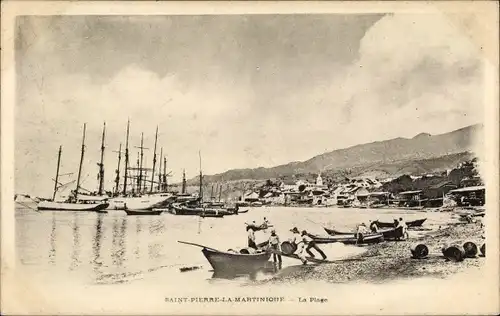 Ak Saint Pierre Martinique, La Plage