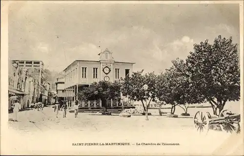 Ak Saint Pierre Martinique, La Chambre de Commerce