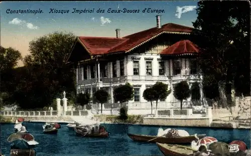 Ak Konstantinopel Istanbul Türkei, Kiosque Imperial des Eaux douces d'Europe