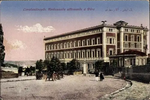 Ak Konstantinopel Istanbul Türkei, Ambassade allemande à Péra