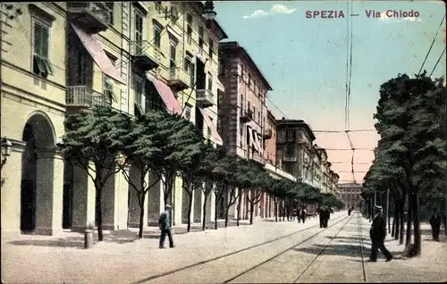 Ak La Spezia Liguria, Via Chiodo