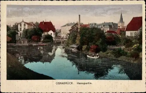 Ak Osnabrück in Niedersachsen, Hasepartie