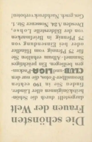 Sammelbild Die schönsten Frauen der Welt, Schönheitskönigin, Miss Dänemark 1932