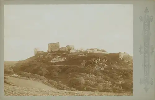 Kabinett Foto Bornholm Dänemark, Ruine Hammershus, 1896