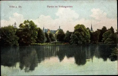 Ak Köln am Rhein, Partie im Volksgarten