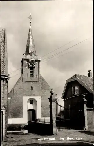 Ak Goudswaard Südholland, Ned. Herv. Kerk