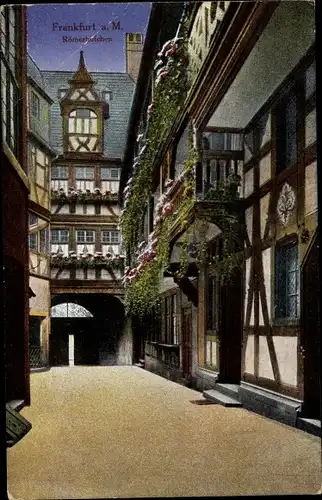 Ak Frankfurt am Main, Römerhöfchen