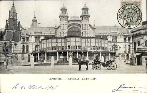 Ak Oostende Ostende Westflandern, Kursaal, Cote Est.