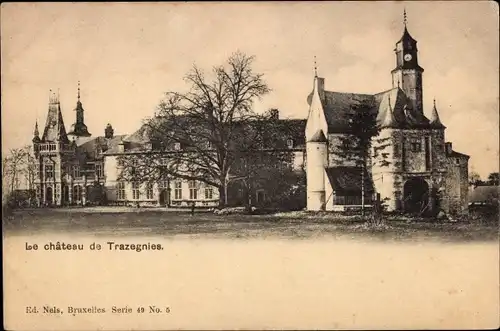 Ak Trazegnies Wallonien Hennegau, Le chateau de Trazegnies