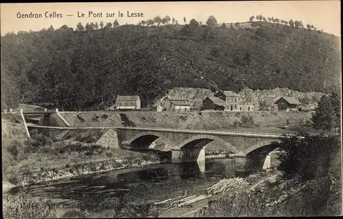 Ak Gendron Celles Wallonien Namur, Le Pont sur la Lesse